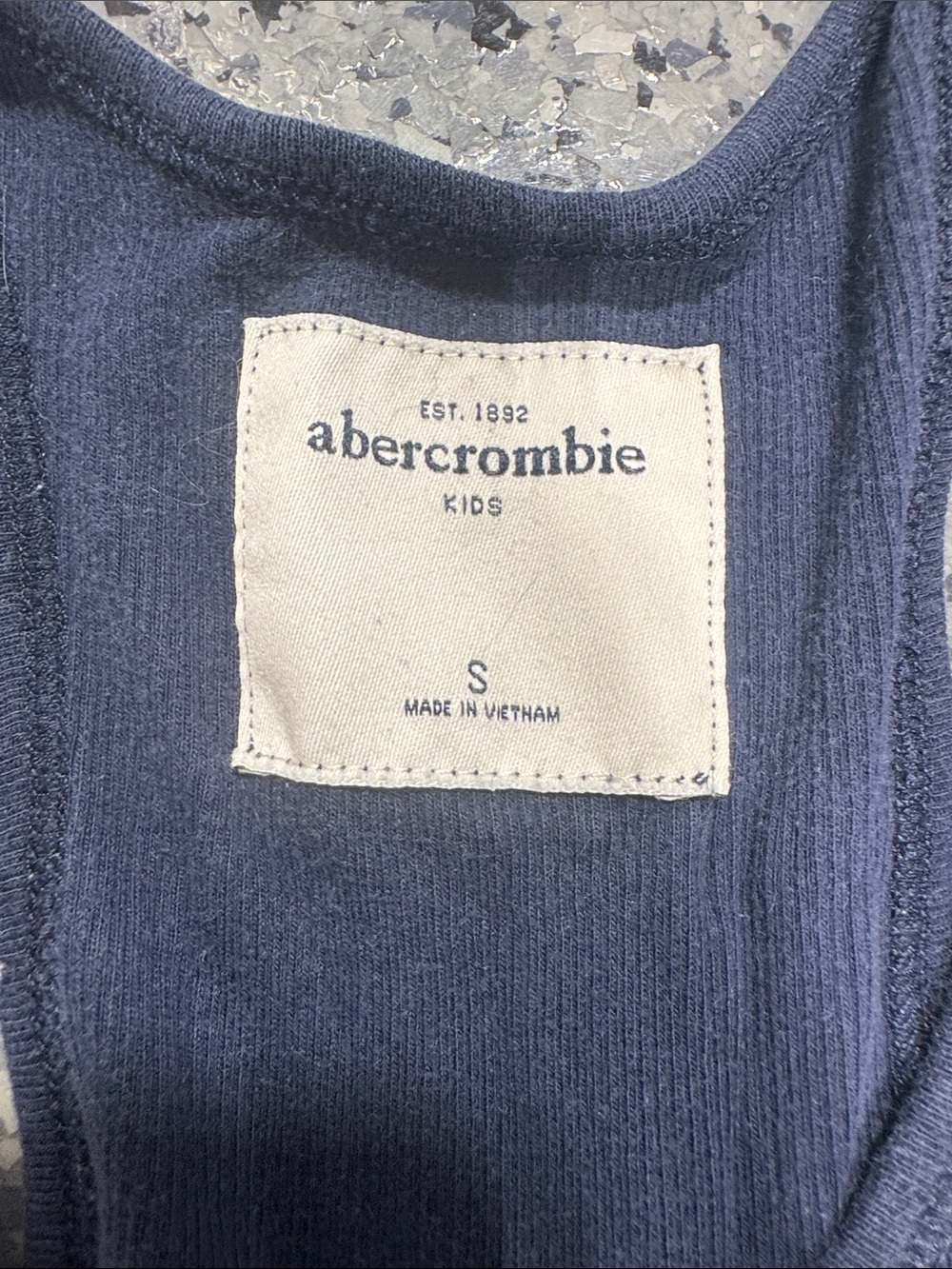 Abercrombie & Fitch Navy Ribbed Tank - Picture 2 of 3